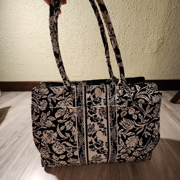 Nwot Marie by Giftcraft Quilted Floral Extra Large Tote Bag Purse - Picture 1 of 11